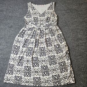 Fresh Produce Dress‎ Sleeveless Size Medium Fit & Flare Geometric Print Resort